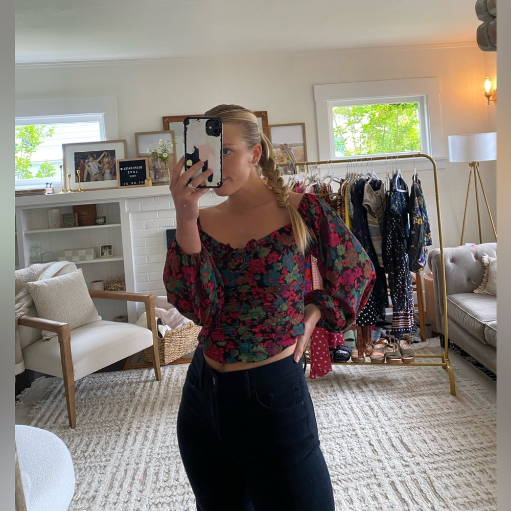 FREE PEOPLE Oh Lala Top black combo — XS — SOLD OUT ONLINE — NWOT